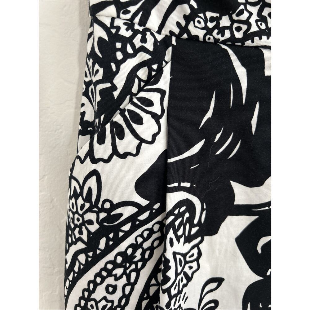 White House Black Market White Black Floral Strapless Sheath Cocktail Dress 6 - Picture 3 of 7